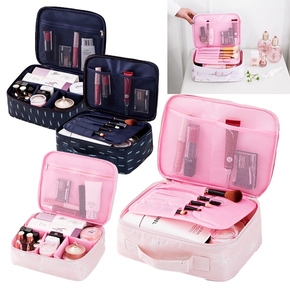 Travel Makeup Train Case Cosmetic Organizer Bag Boutique